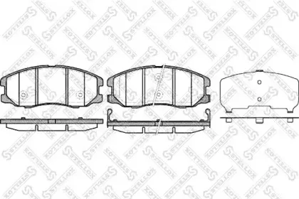 001 094B-SX STELLOX Комплект тормозных колодок, дисковый тормоз